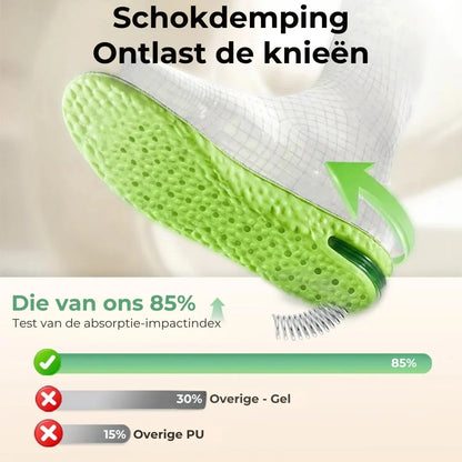 Lengteverhogende inlegzolen met luchtkussen 1 paar