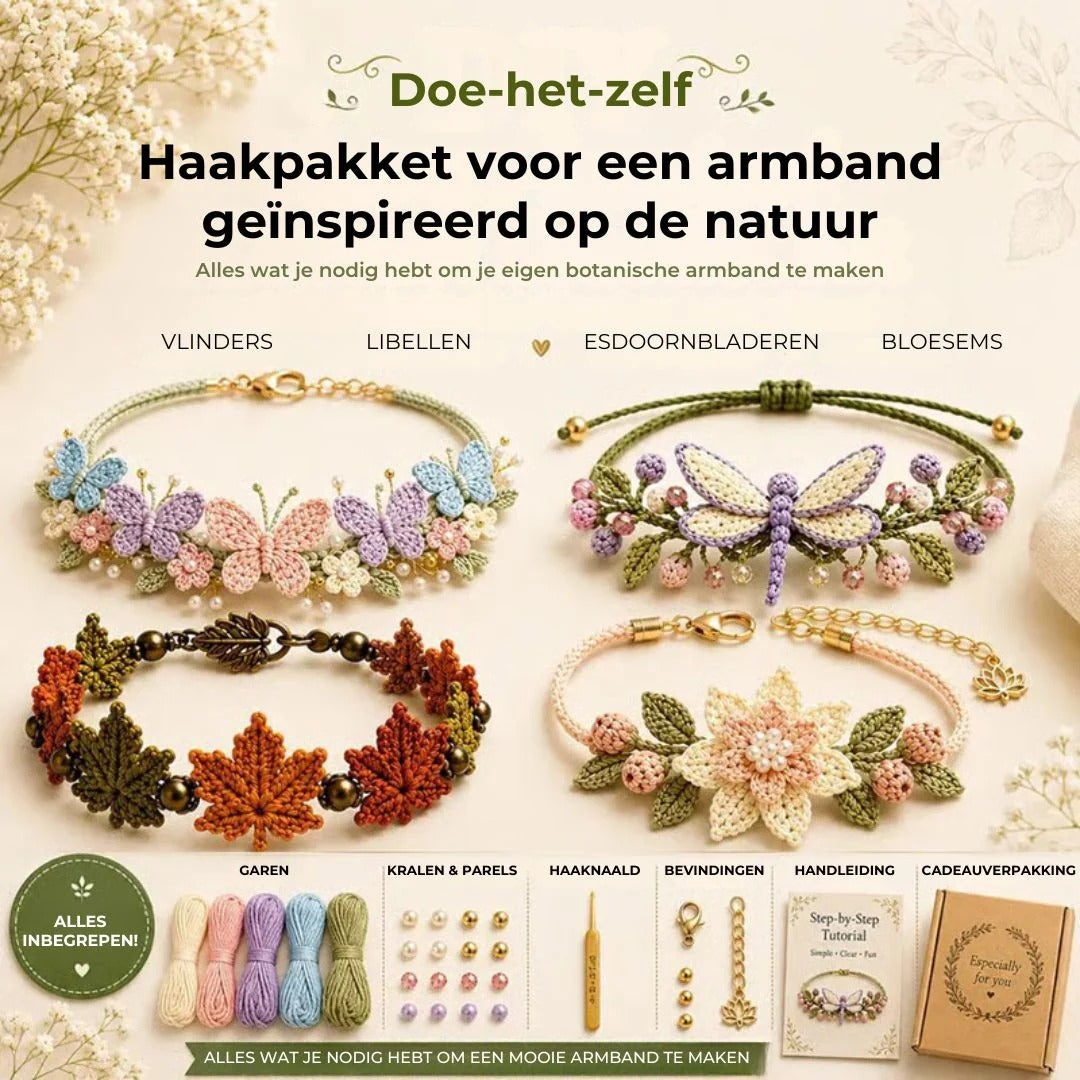 DIY haakset voor armbandjes