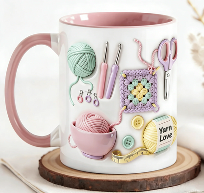 Yarn Love-mok — cadeau voor handwerkers en creatievelingen