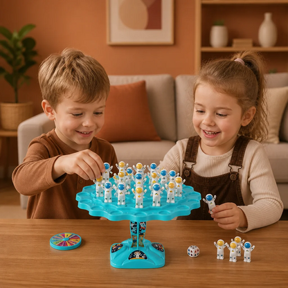 Ruimteman balansspel als interactief STEM speelgoed