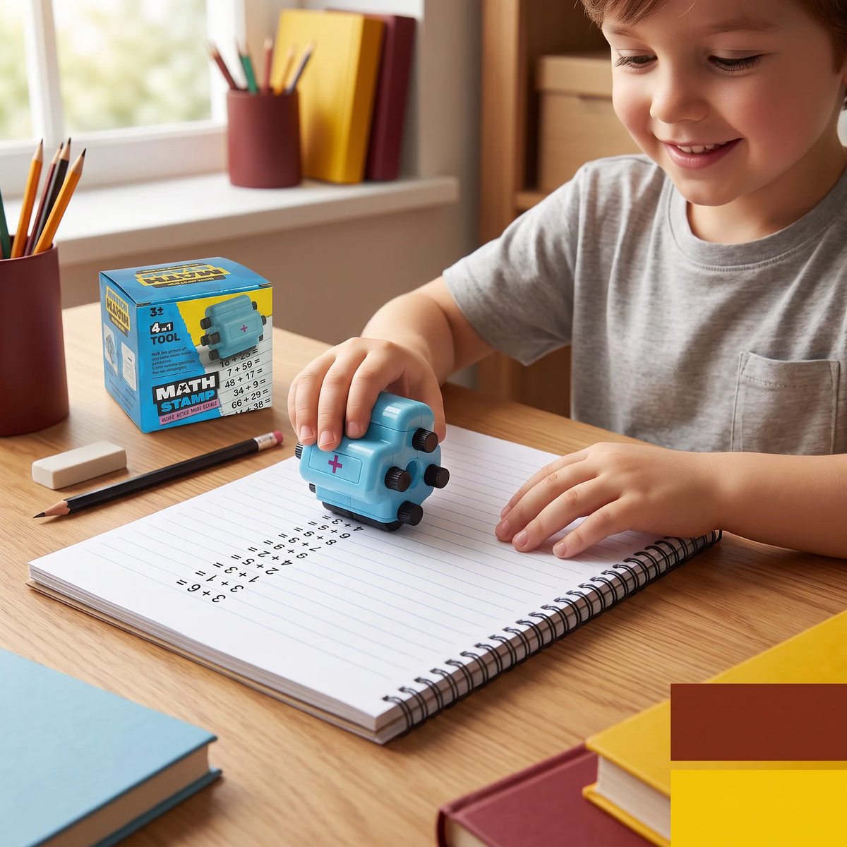 4 in 1 rekenstempel voor kinderen