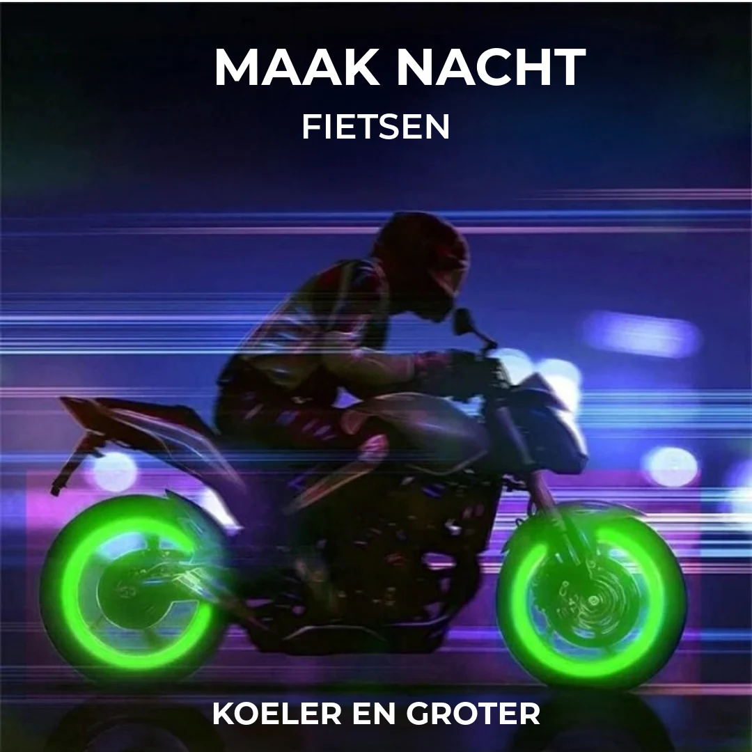 Verlichte Ventieldopjes voor Auto en Fiets