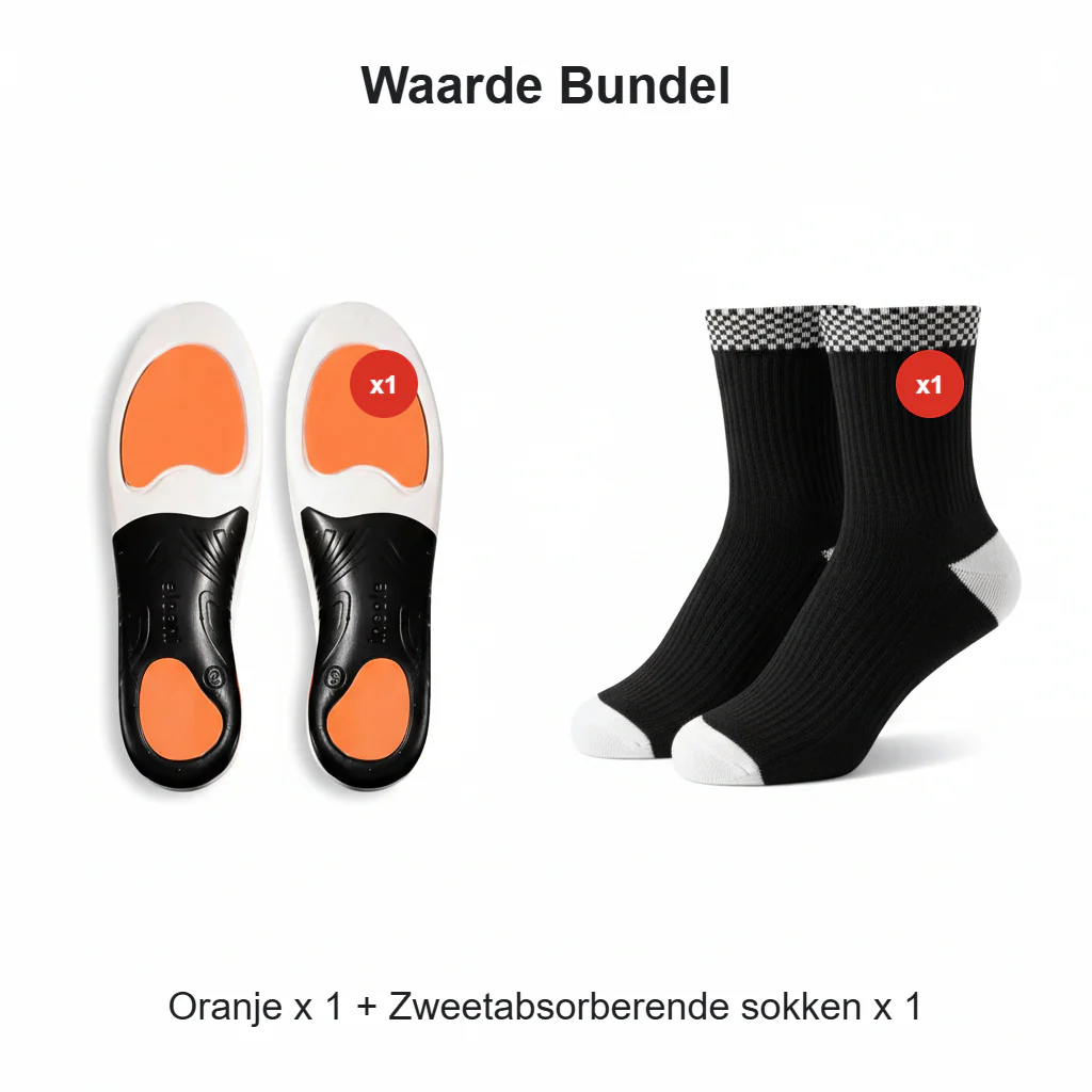 Schokabsorberende sportzolen met voetboogondersteuning