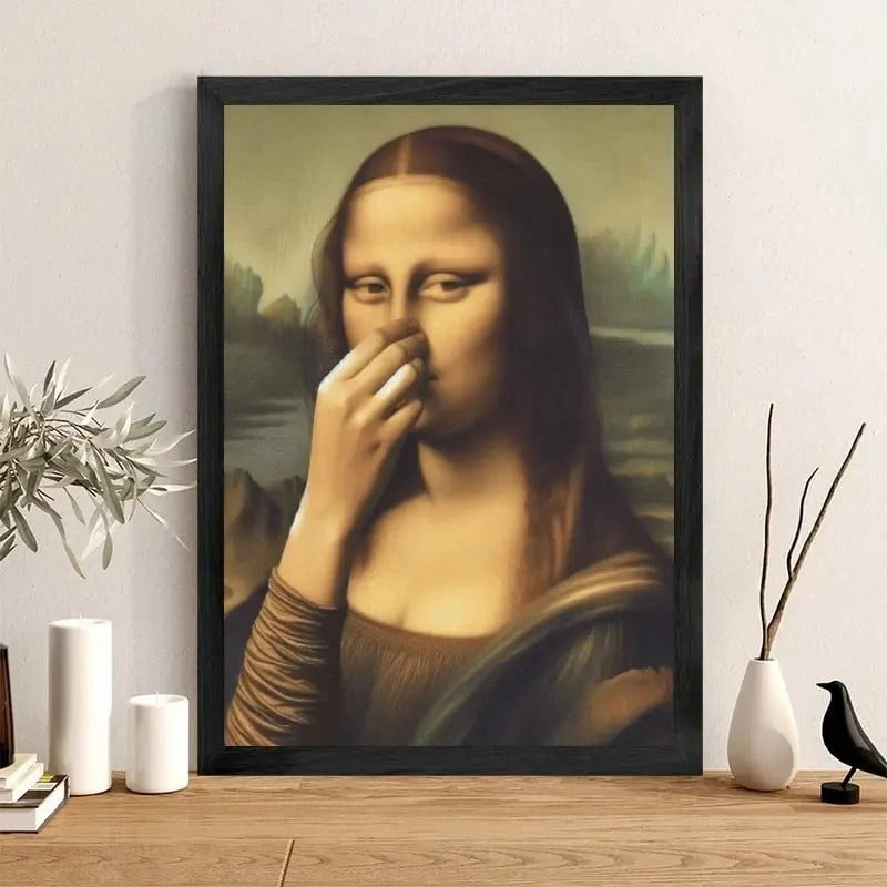 Grappige Mona Lisa (Neus Knijpen)