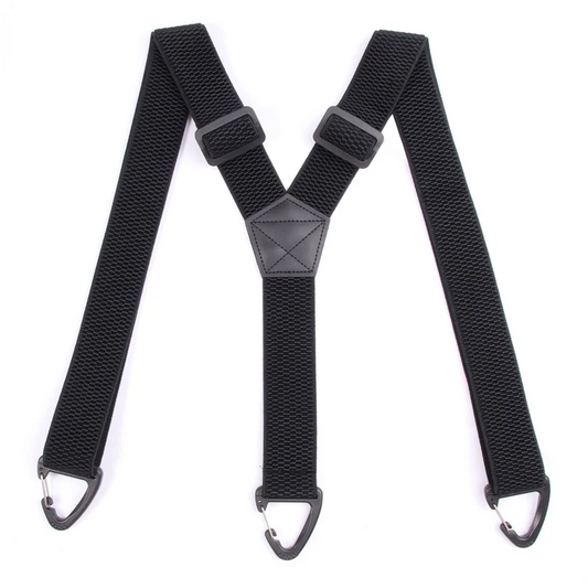 Elastische outdoorriem voor heren met karabijnsluiting 3,8 cm