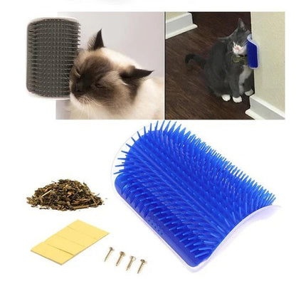 Zelfreinigende Katten Massageborstel voor Hoeken