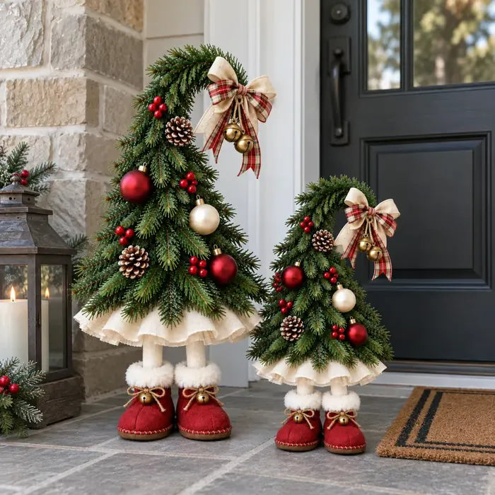 Kerstboomdecoratie met Speelse Elfjes