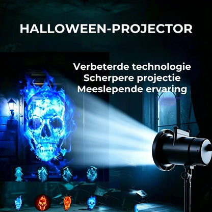 Halloween projectiespot met 10 HD projectiepatronen