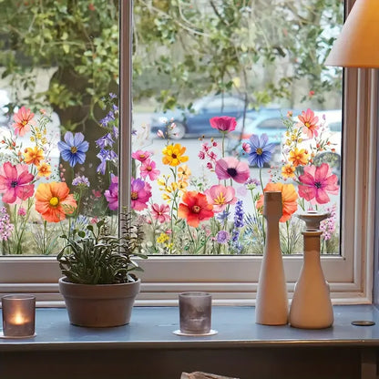 Bloemen Raamstickers – Sfeervol En Zonder Lijmresten