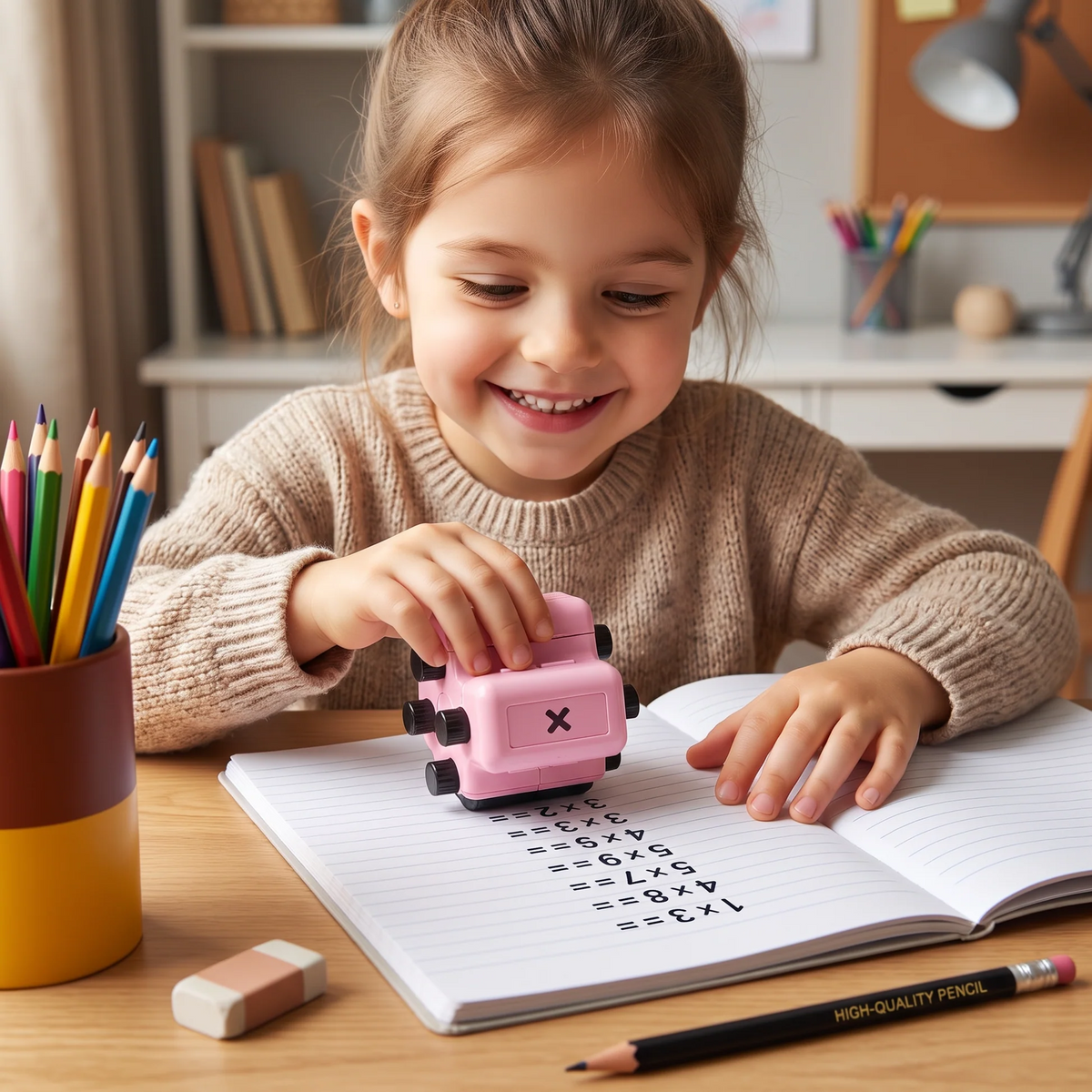 4 in 1 rekenstempel voor kinderen
