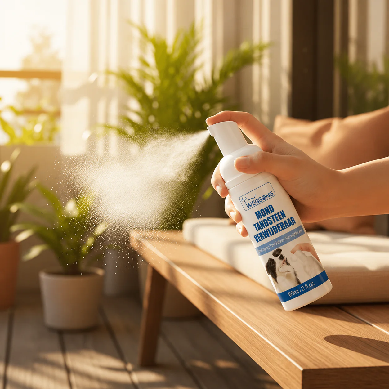 Tandsteen verwijderingsspray voor honden & katten