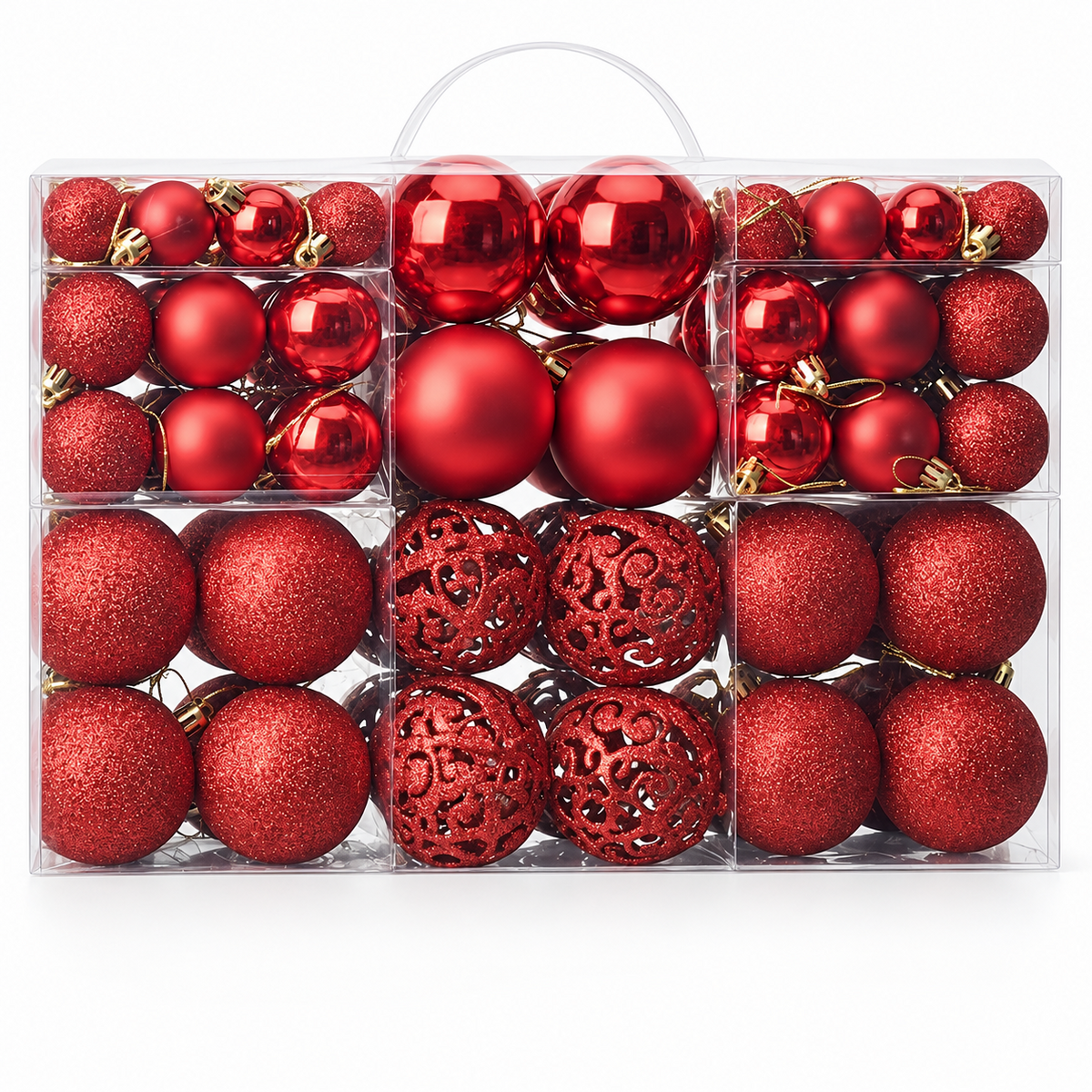 Set van 100 kerstballen voor de kerstboom