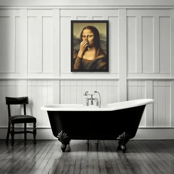 Grappige Mona Lisa (Neus Knijpen)