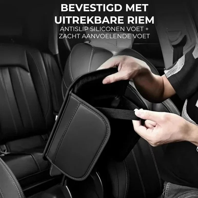 Armsteunhoes voor auto middenconsole met zijvakken