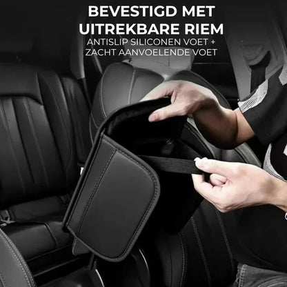 Armsteunhoes voor auto middenconsole met zijvakken