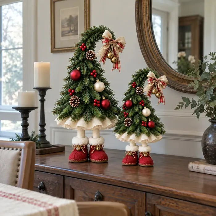Kerstboomdecoratie met Speelse Elfjes