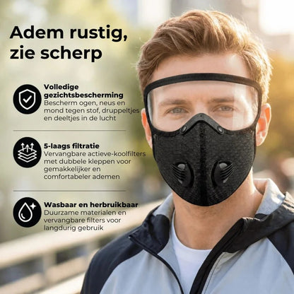 Gezichtsmasker met Koolstoffilter