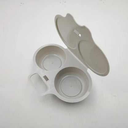 Magnetron eierkoker met deksel en handvat