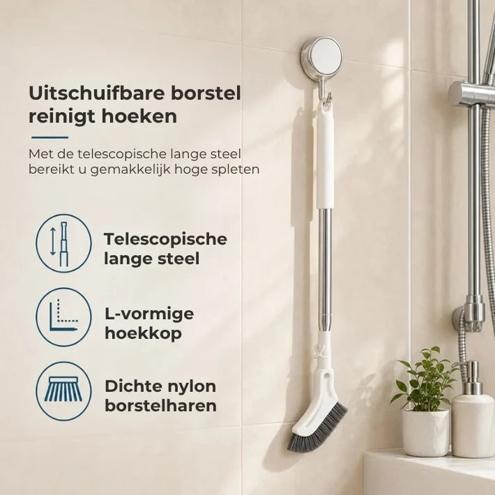 Uitschuifbare kierenborstel