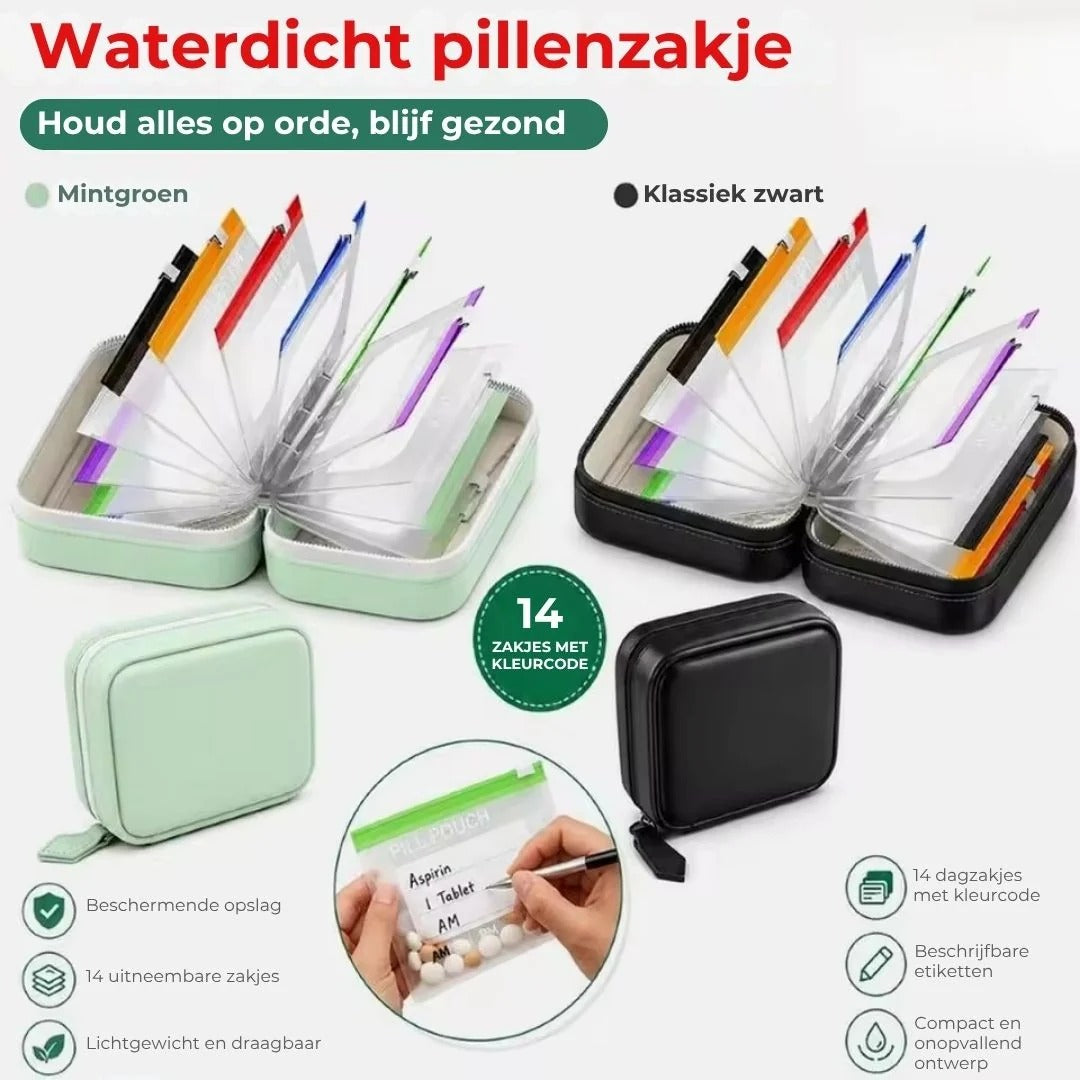 Waterdichte medicijnzakjes met kleurcodering