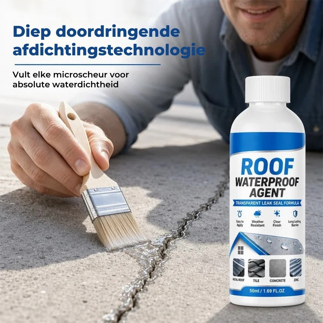 Transparante waterdichte dakafdichtingskit met kwastje