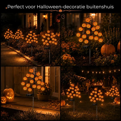 Pompoen tuinlampen op zonne energie