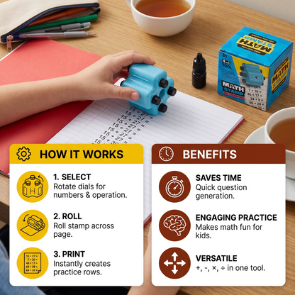 4 in 1 rekenstempel voor kinderen
