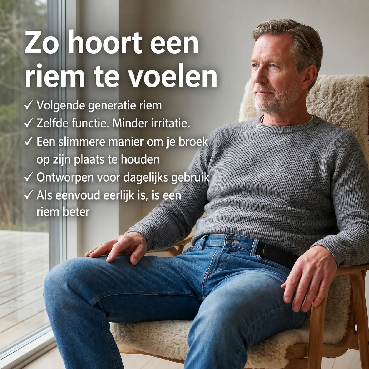 Strapp elastische broekriem zonder gesp set van 2