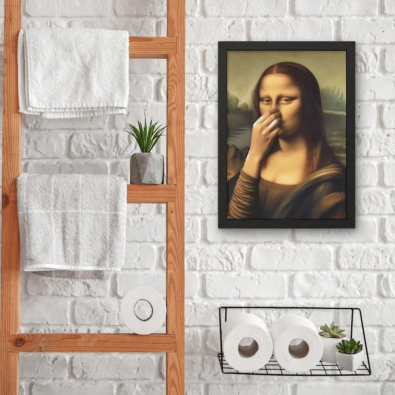Grappige Mona Lisa (Neus Knijpen)