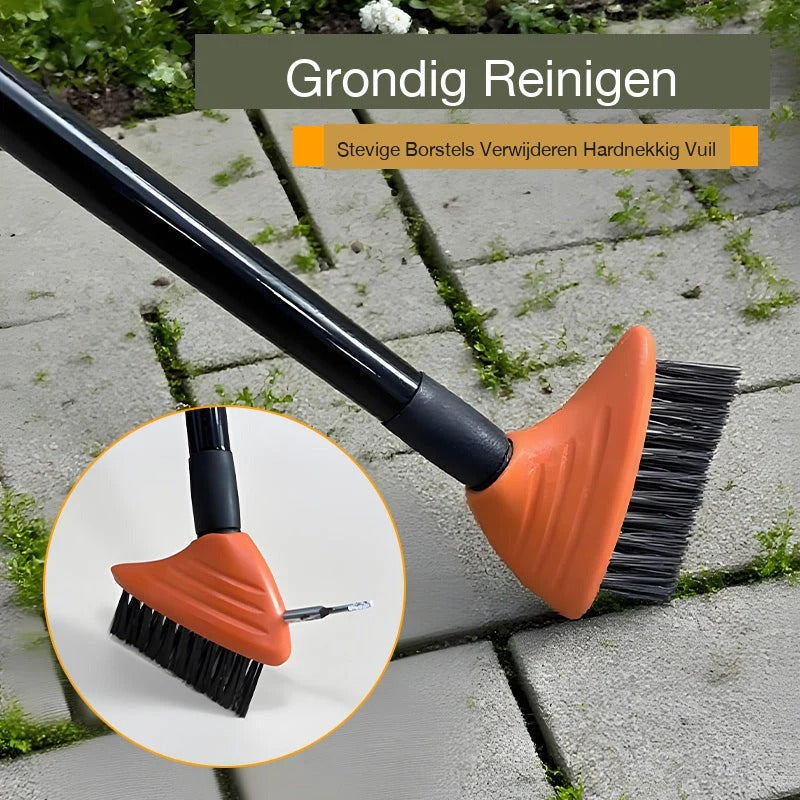 3-in-1 Voegenborstel voor Terras en Oprit
