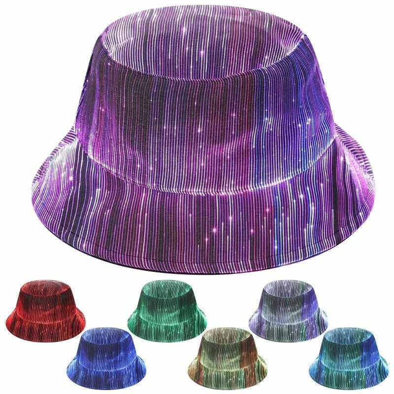 Lichtgevende Glasvezel Bucket Hat