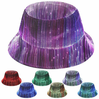 Lichtgevende Glasvezel Bucket Hat