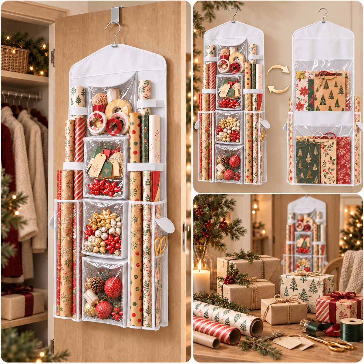 Wrap Ready hangende organizer voor cadeauverpakking