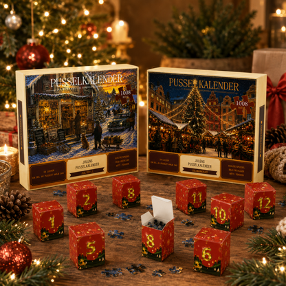 Kerst puzzel adventskalender 24 dagen