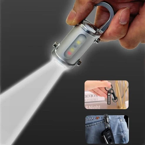 Super Heldere Mini Sleutelhanger Zaklamp Waterdicht
