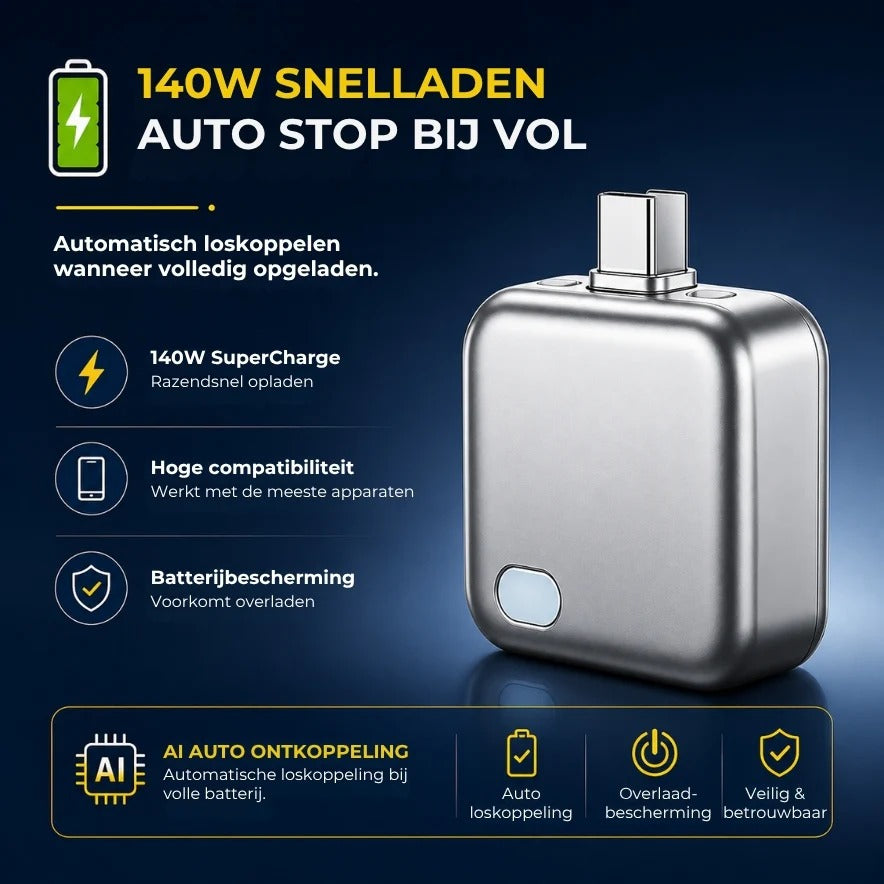Laadblok met Automatische Uitschakeling en Overlaadbeveiliging