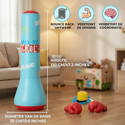 Opblaasbare Bokszak met Watergevulde Voet voor Kindere