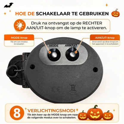Pompoen tuinlampen op zonne energie
