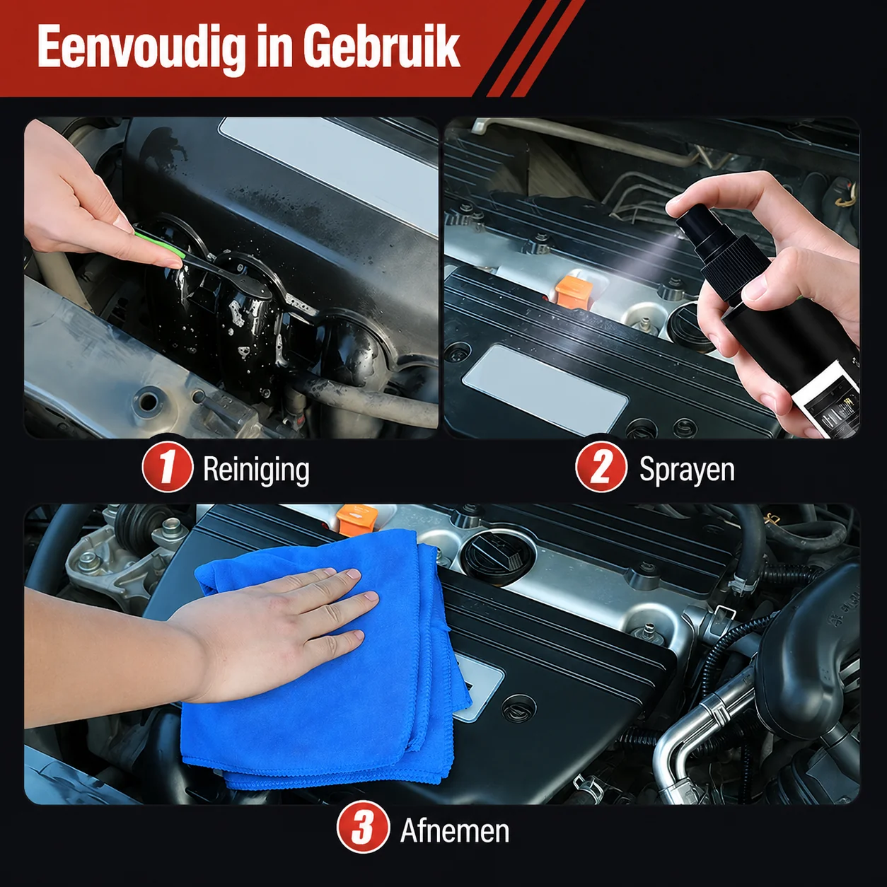 Reinigingsspray voor Motoren
