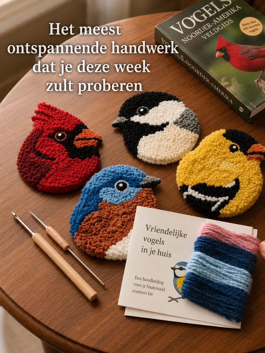 Creatieve DIY borduurset voor onderzetters