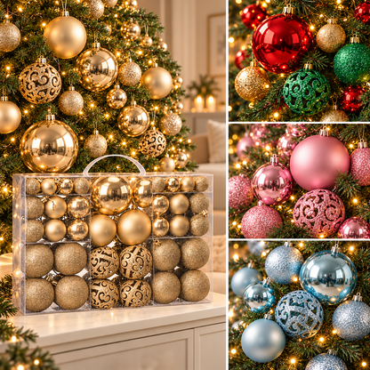 Set van 100 kerstballen voor de kerstboom