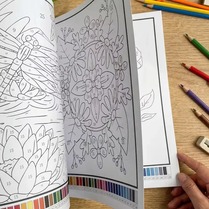 Kleurboek op Nummer voor Volwassenen