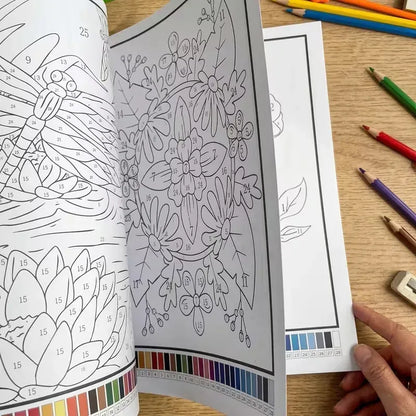 Kleurboek op Nummer voor Volwassenen