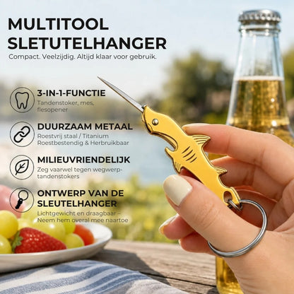 Haai 3 in 1 sleutelhanger multitool