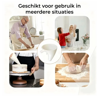 Handige Mixertrechter Vullen Zonder Knoeien