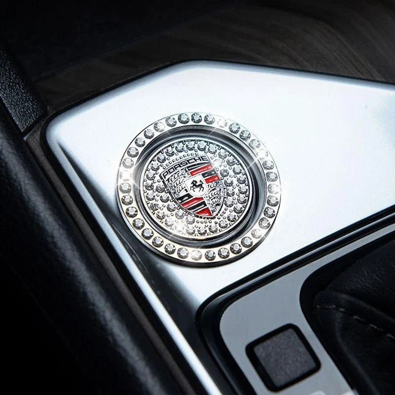 Strass ring voor auto startknop
