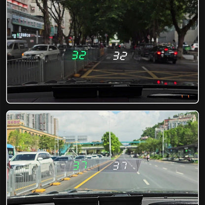 Snelheidsmeter met head-up display