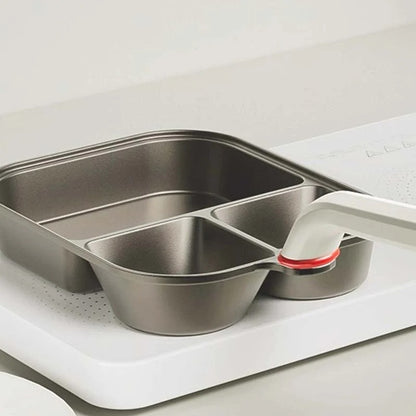 3-in-1 kopvormige pan met groot formaat
