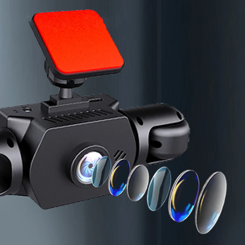 360° 4-Lens Dashcam – Volledig Zicht & Nachtzicht