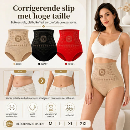 Vormgevende shorts met hoge taille